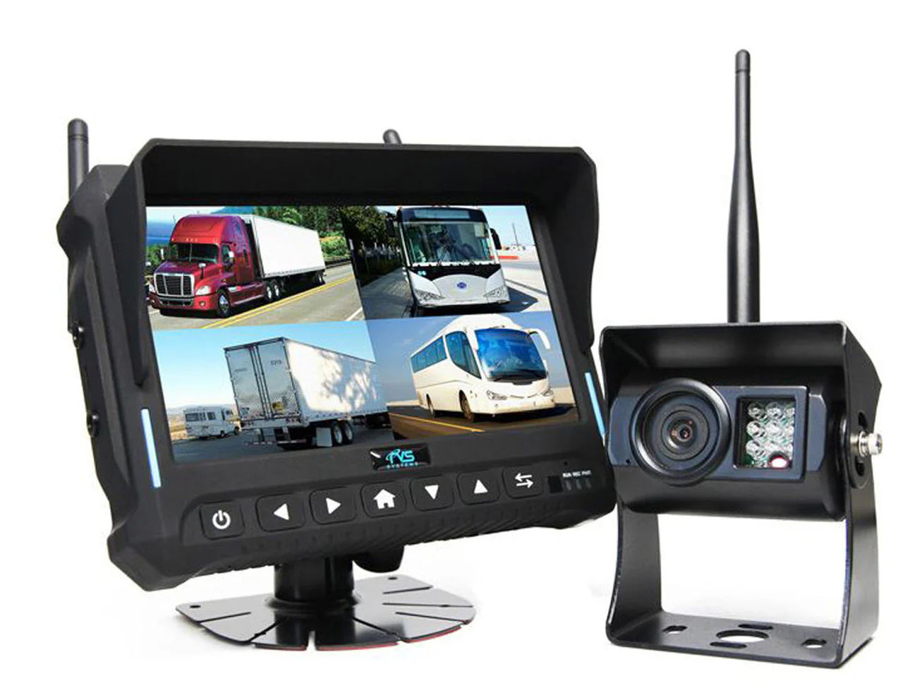 7" QV Monitor w/DVR, Left Side Camera, RVS-Mount