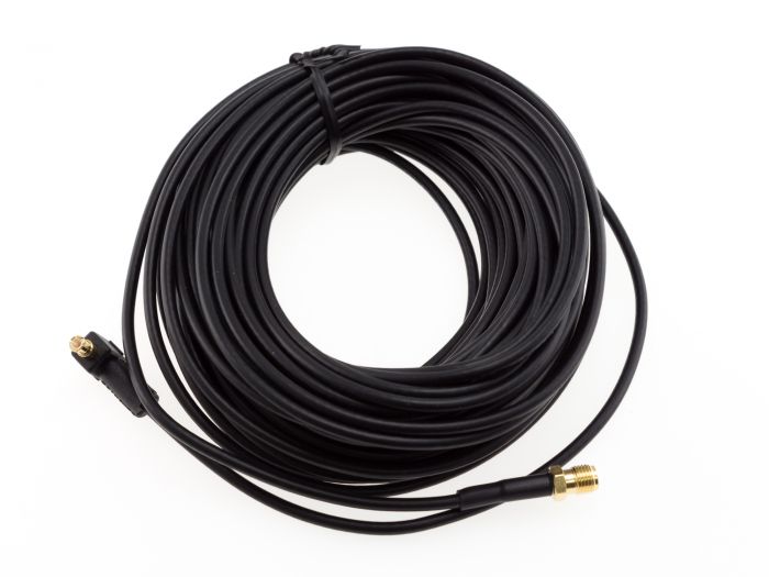 Sécurité de vue arrière Câble coaxial étanche de 15 mètres (49,21 pieds) pour caméras de tableau de bord BlackVue à double canal pour camions