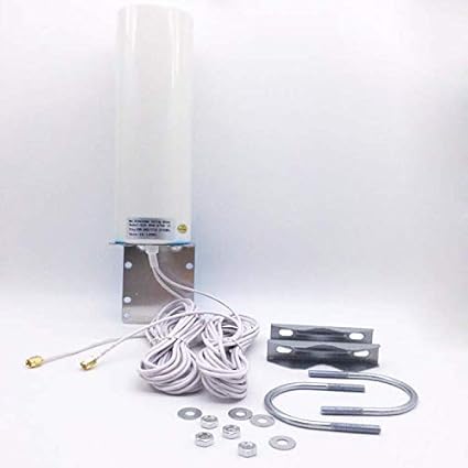 Wall/Pole Mounted 4G/LTE 698-2700mhz Outdoor Omni Antenna, SMA Connector