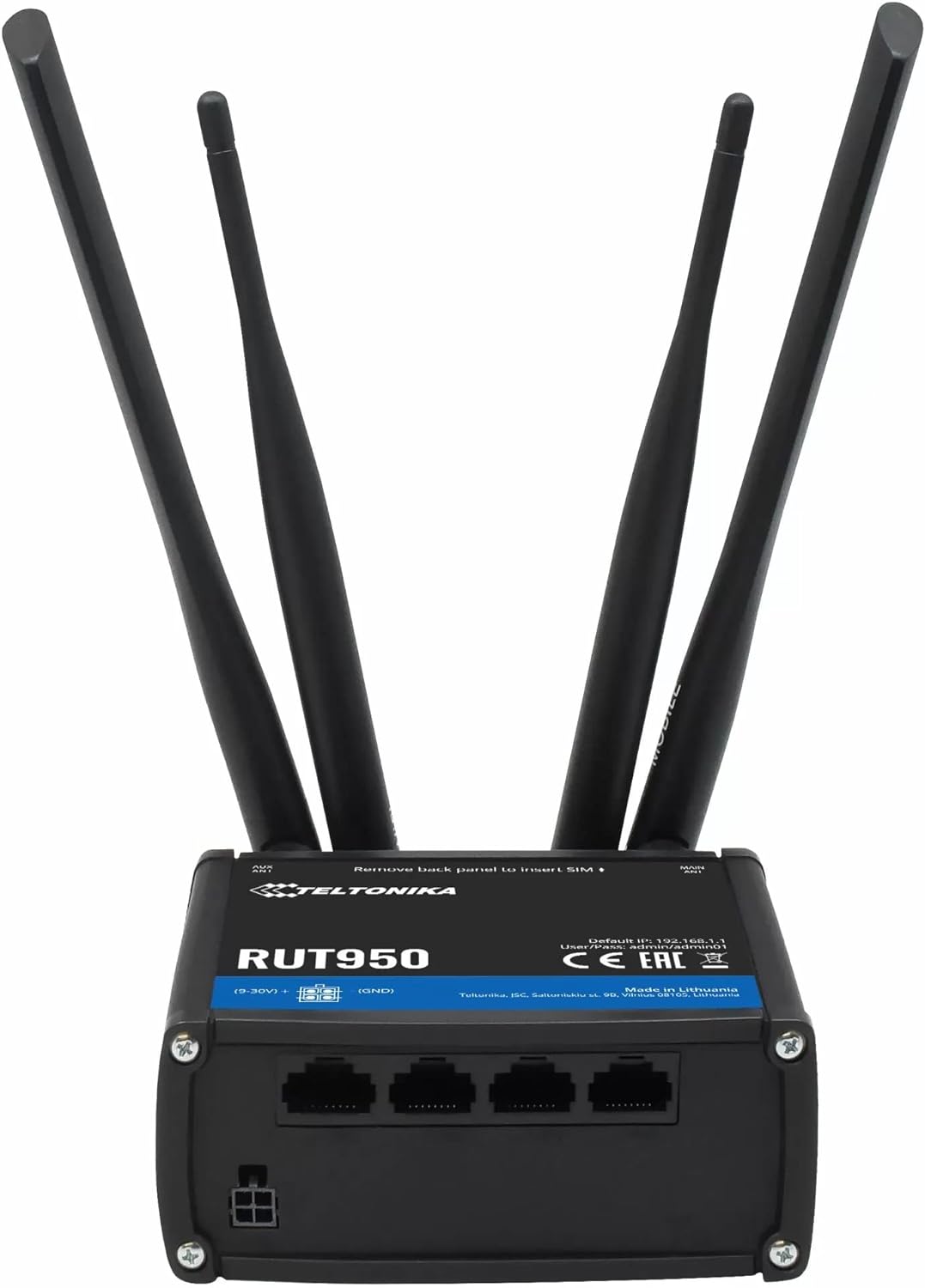 Teltonika RUT950J02400 model RUT950 LTE 4G Router for AT&amp;T and T-Mobile; Automatic Switch to Available Backup Connection; Wireless Access Point with Hotspot Functionality  Preferences 