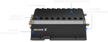Ericsson Cradlepoint R980 Small, versatile 5G router for advanced vehicle and IoT connectivity