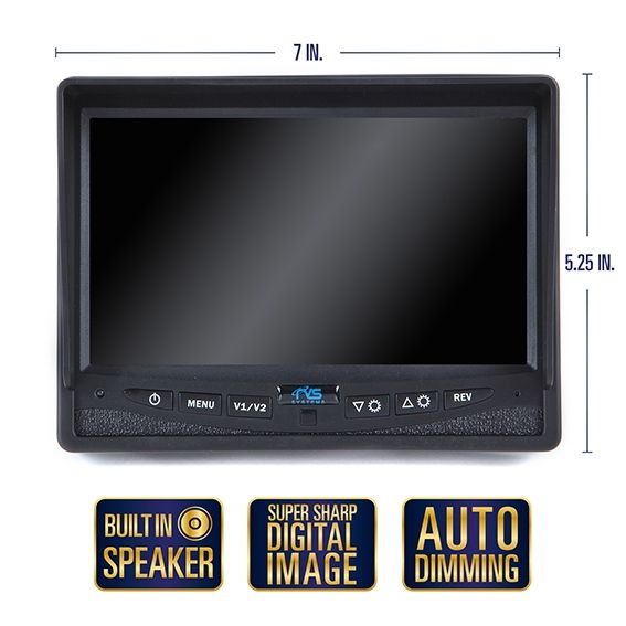 Rear View Safety Backup Camera System with Side Cameras and Multi-Camera Quick Connect KIT (RVS-770616-2133-NM)