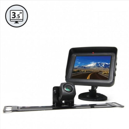 Backup Camera System with License Plate Camera and 3.5&quot; Display